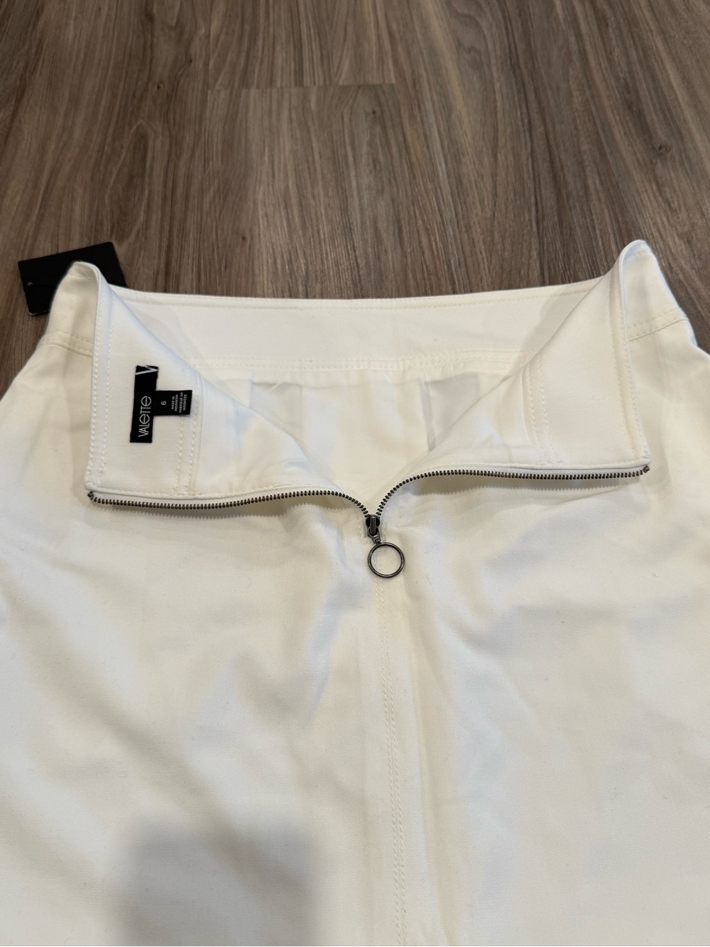 NWT Valette Ivory A-Line Mini Skirt - Picture 6 of 9